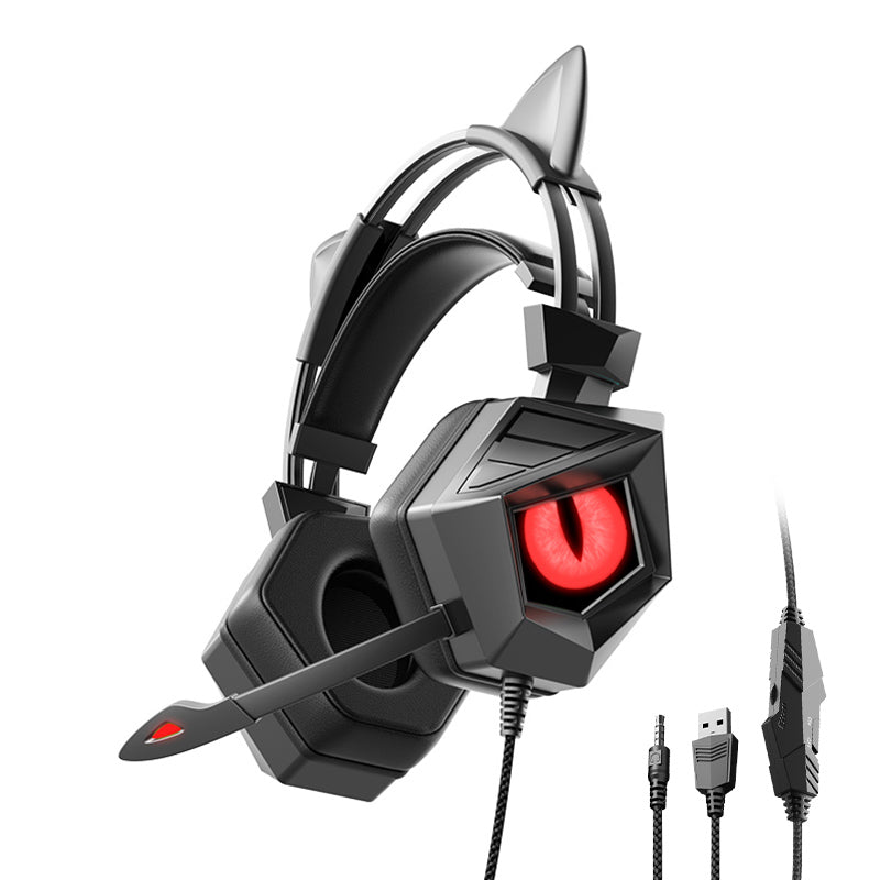 SY-G15 Ears Design Wired Control Gaming Earphone 3D Surround Sound Game Headset with HD Mic and Breathing Light SY-G15 Ears Design Wired Control Gaming Earphone 3D Surround Sound Game Headset with HD Mic and Breathing Light